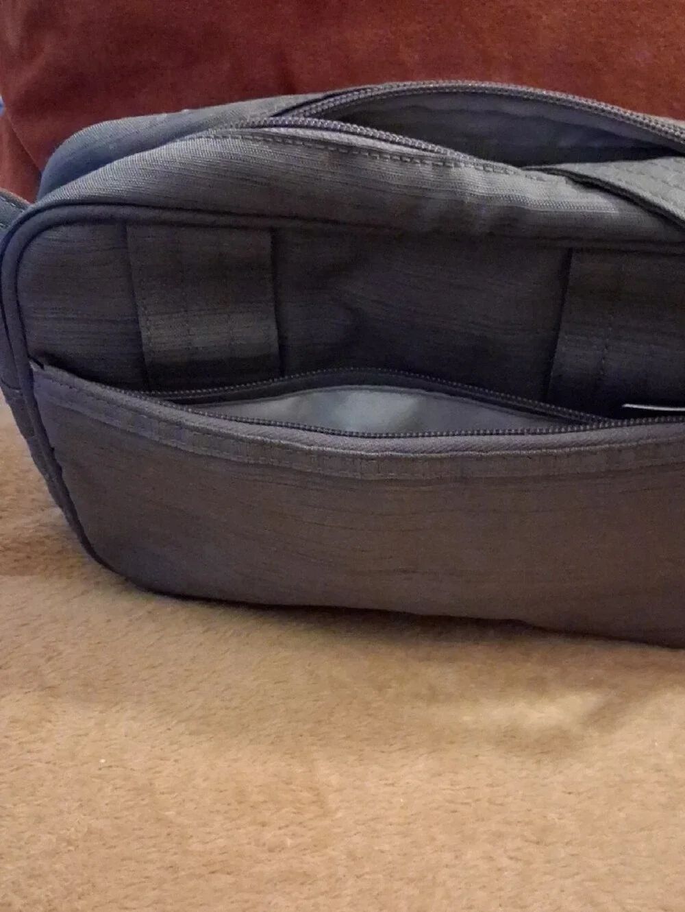 lug Quilted Belt Bag in Gray
